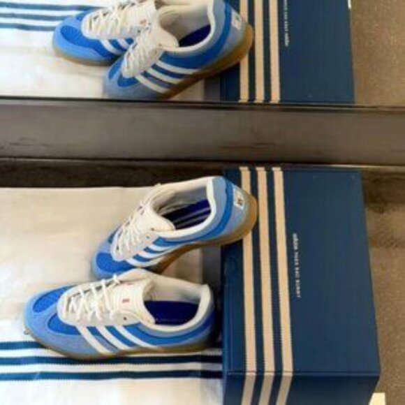 adidas Blue and White Platform Sneakers - Picture 4 of 5